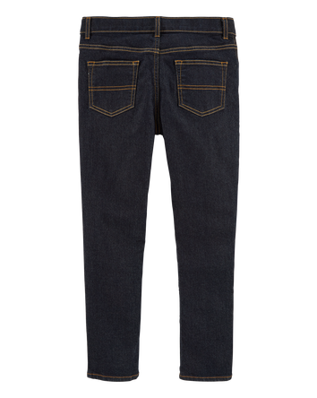 Kid Dark Wash Husky-Fit Skinny-Leg Jeans, 