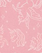Kid 4-Piece Unicorn Cotton Pajamas, image 3 of 4 slides