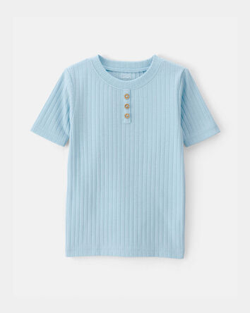 Baby Boy Rib Snug Fit 2-Piece Pajama Set - Blue, 