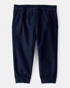 Baby Uniform Twill Joggers - Navy, image 1 of 4 slides