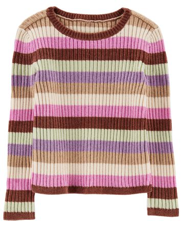Toddler Striped Chenille Sweater, 