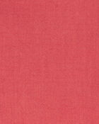 Baby Short-Sleeve Linen Look-Alike Tiered Dress - Red, image 4 of 5 slides
