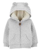 Baby Sherpa-Lined Hooded Jacket, image 1 of 3 slides
