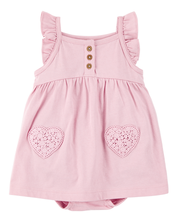 Baby Girl Floral Flutter Sunsuit, 