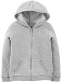 Heather - Kid Zip-Up French Terry Hoodie
