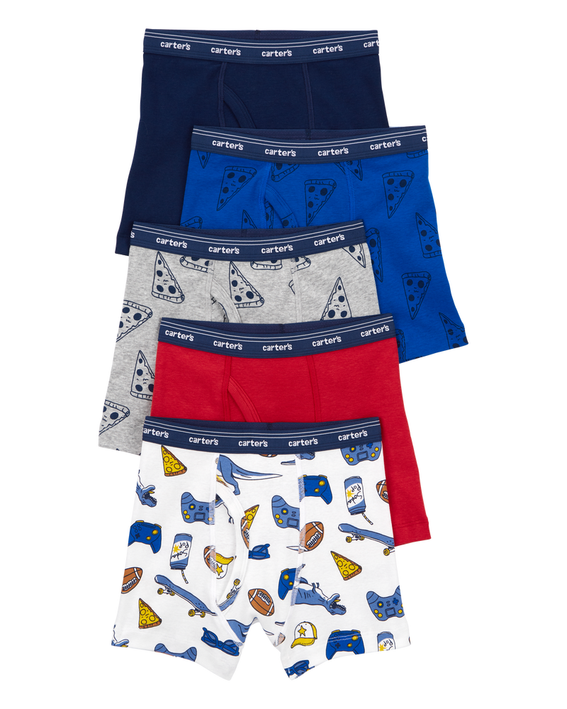 Toddler 5-Pack Boxer Briefs Underwear, image 1 of 3 slides