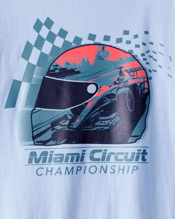 Boys Miami Circuit Short-Sleeve Graphic Tee - Blue, 