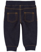 Baby 2-Piece Striped Henley Bodysuit Pant Set, image 2 of 3 slides
