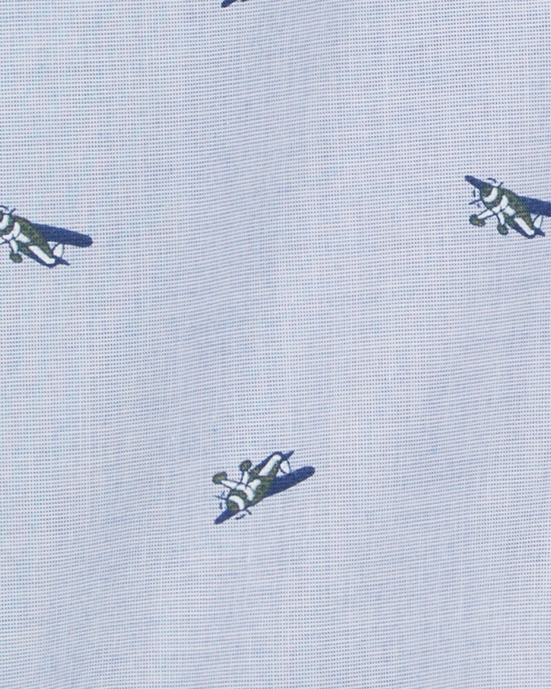 Baby Airplane Print Long-Sleeve Bodysuit, image 2 of 3 slides