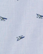 Baby Airplane Print Long-Sleeve Bodysuit, image 2 of 3 slides