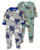 Baby 2-Pack Footie 1-Piece Pajamas Set, image 1 of 3 slides