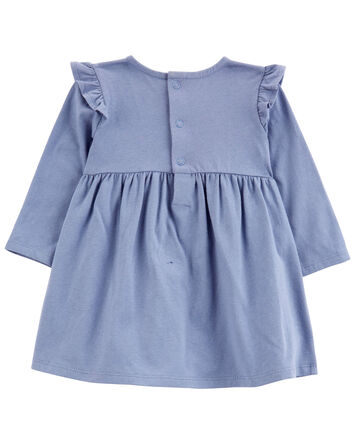 Eyelet Chambray Dress, 