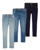 Kid 3-Pack Multi-Wash Skinny-Leg Jeans Set, image 1 of 10 slides