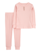 Toddler 2-Piece Drop Needle Pajamas, image 1 of 3 slides