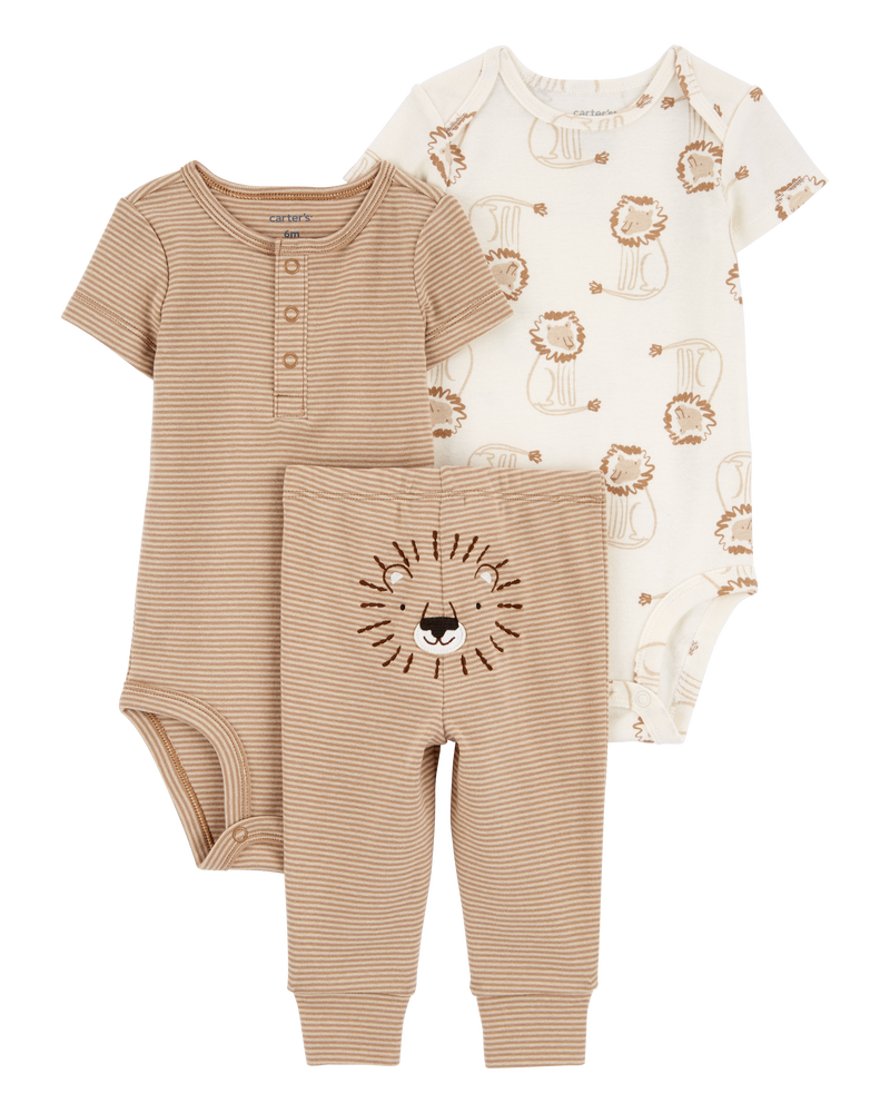 Baby 3-Piece Lion Little Outfit Set, image 1 of 5 slides