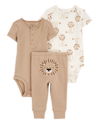 Baby 3-Piece Lion Little Outfit Set, image 1 of 5 slides