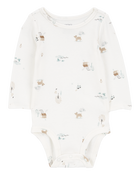 Baby 2-Piece Woodland Creatures Bodysuit & Velboa Jumper Set, image 3 of 5 slides