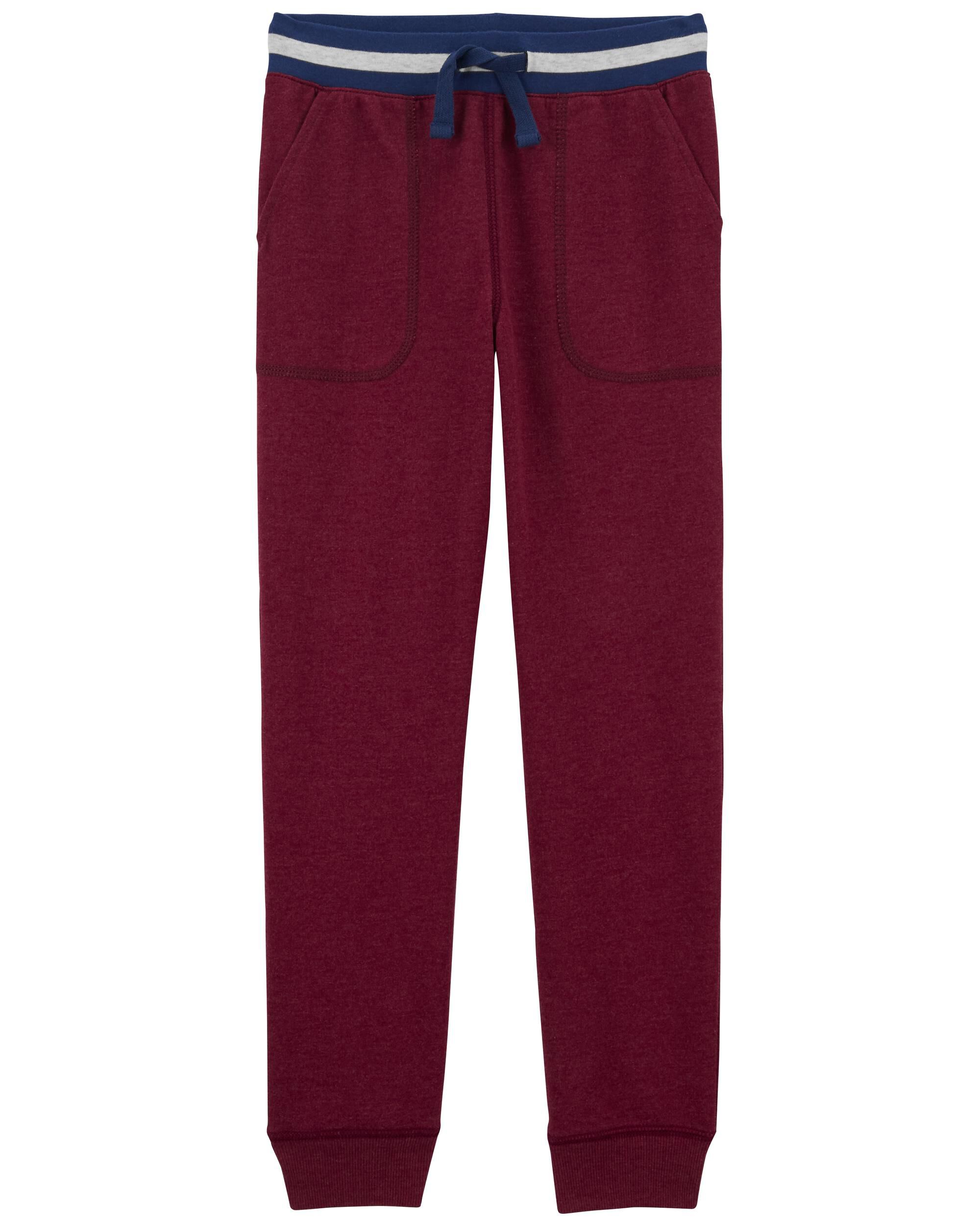 Boys burgundy joggers store