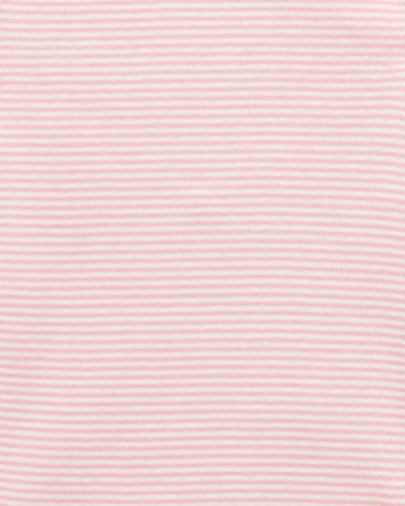Baby 5-Pack Floral Bunny Short-Sleeve Cotton Bodysuits - Pink, image 7 of 8 slides