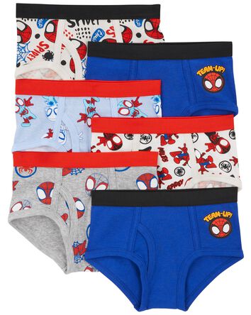 Toddler 6-Pack Spider-Man Cotton Briefs Underwear, 