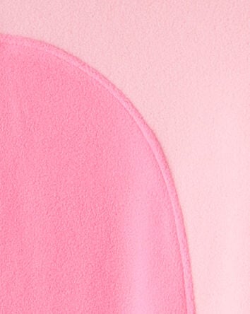 Girls Fleece Long-Sleeve Snug Fit 1-Piece Pajamas - Pink, 