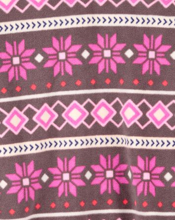 Kid 2-Piece Fair Isle Fleece Pullover & Legging Set, 