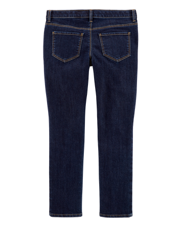 Kid Dark Wash Plus-Fit Super Skinny-Leg Jeans , 