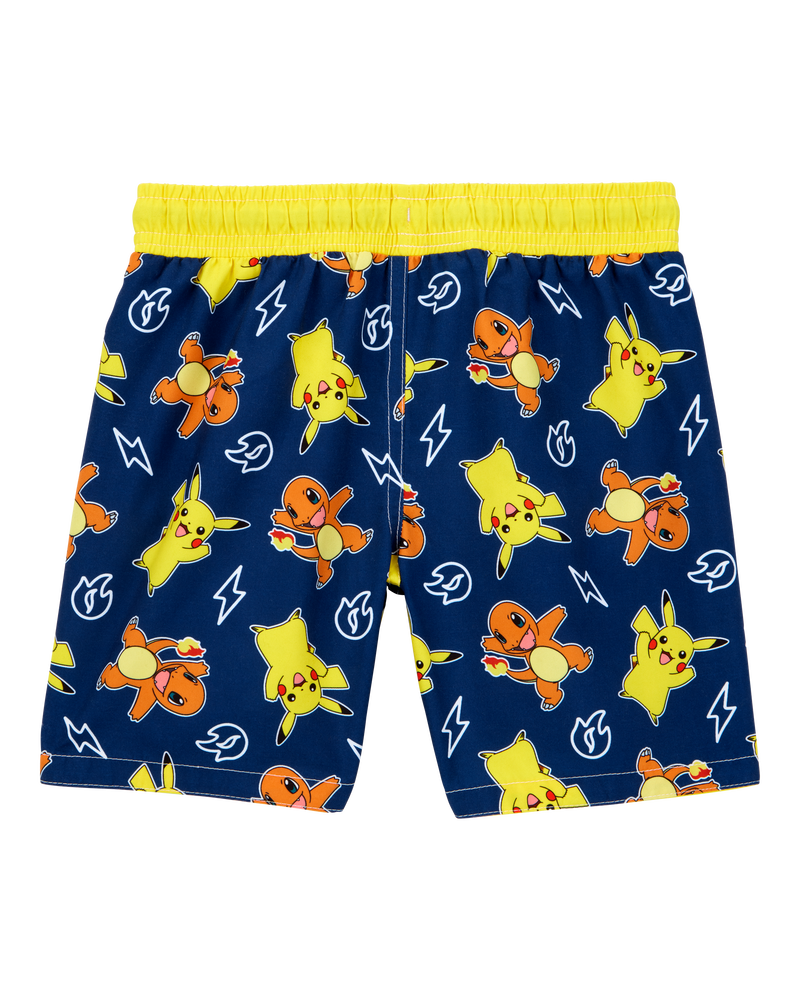 Kid 2-Piece Pokémon Pikachu Rashguard & Swim Trunk Set, image 6 of 6 slides