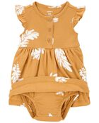 Baby 2-Piece Feather Bodysuit Dress & Cardigan Set, image 2 of 5 slides