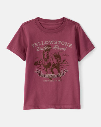 Toddler Yellowstone Short-Sleeve Graphic Tee - Red, 