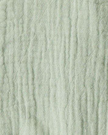 Baby Organic Cotton Gauze Shortalls, 
