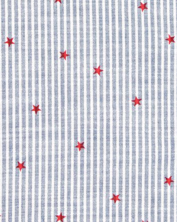 Kid Stars and Stripes Button-Down Shirt, 