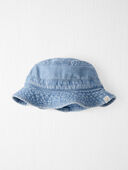 Blue - Baby Organic Cotton Chambray Bucket Hat