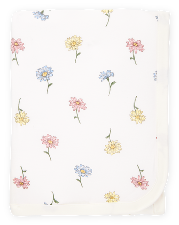 Baby Girl Floral PurelySoft Blanket - Ivory, 