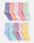 Girls 10-Pack Crew Socks, image 1 of 2 slides