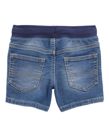 Baby Pull-On Denim Short - Blue Wash, 