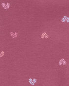 Toddler Heart Print Stretch Leggings, image 3 of 4 slides