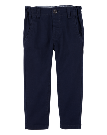 Toddler 3-Pack Slim Tapered Chino Pants - Navy, 