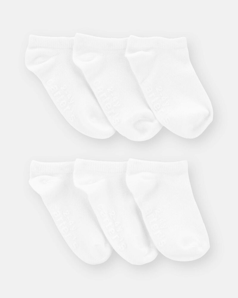 Toddler 6-Pack No-Show Socks, image 2 of 3 slides