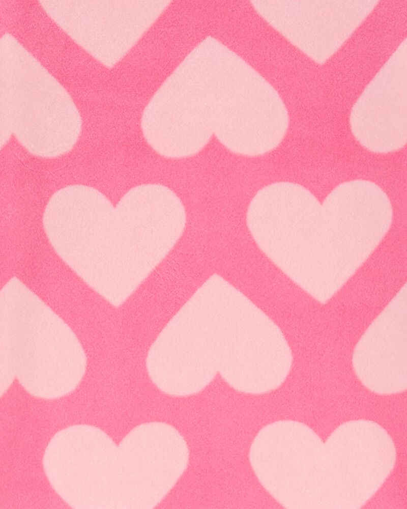 Toddler 2-Piece Fuzzy Velboa Heart Pajamas, image 2 of 3 slides