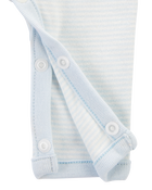 Baby Preemie Striped Cotton Sleep & Play Pajamas, image 4 of 7 slides