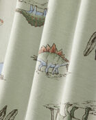 Boys Dinosaur Print PurelySoft Long-Sleeve 2-Piece Pajamas - Green, image 2 of 5 slides
