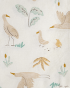 Baby 4-Pack Stork Print Receiving Blankets - Yellow, image 4 of 5 slides