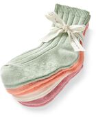 Toddler 4-Pack No-Slip Socks Made with Organic Cotton, image 2 of 3 slides