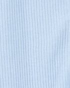 Baby 2-Pack  Ribbed 2-Way Zip Sleep & Play Pajamas - Blue/Green, image 3 of 8 slides