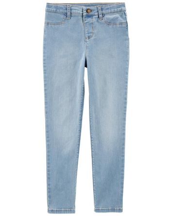 Kid Light Wash Knit Denim LENZING™ ECOVERO™ viscose Pants, 