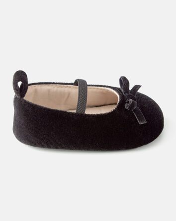 Baby Girl Bow Mary Jane Dress Shoes - Black, 