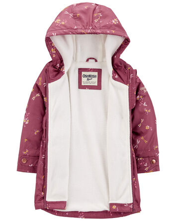 Toddler Dragonfly Print Fleece-Lined Midweight Jacket
, 