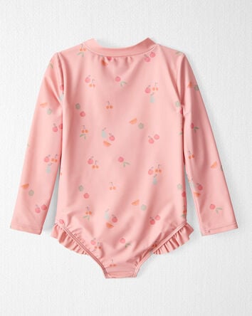 Toddler Girl Recycled Ruffle Swimsuit, 