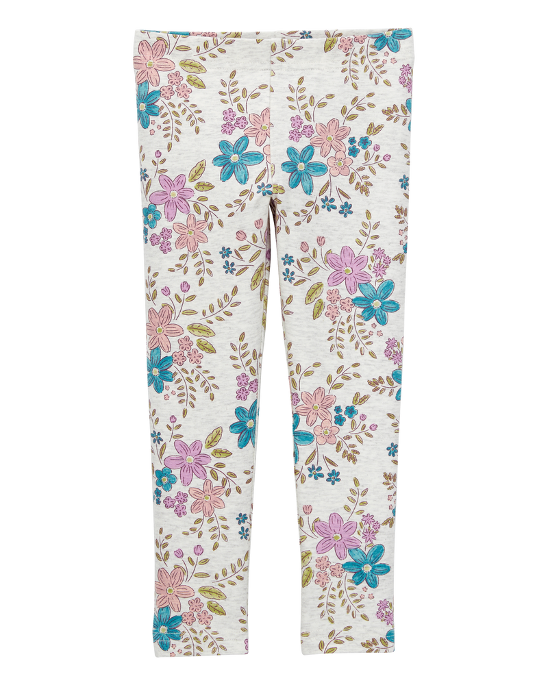Baby Girl Floral Stretch Leggings - Floral, image 1 of 5 slides